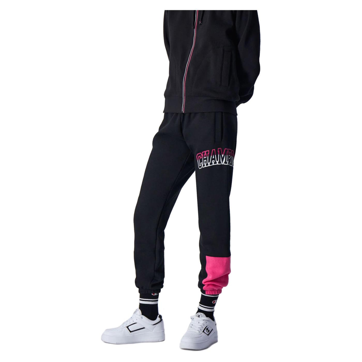 CHAMPION ELASTIC CUFF PANTS - Nero - vista 2