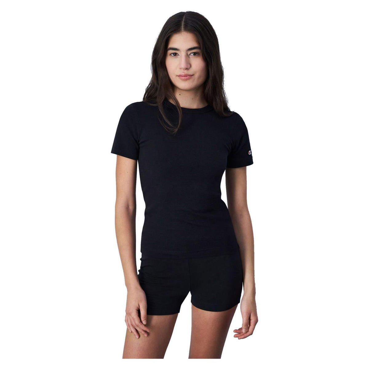 CHAMPION CREWNECK T-SHIRT - Nero - vista 2