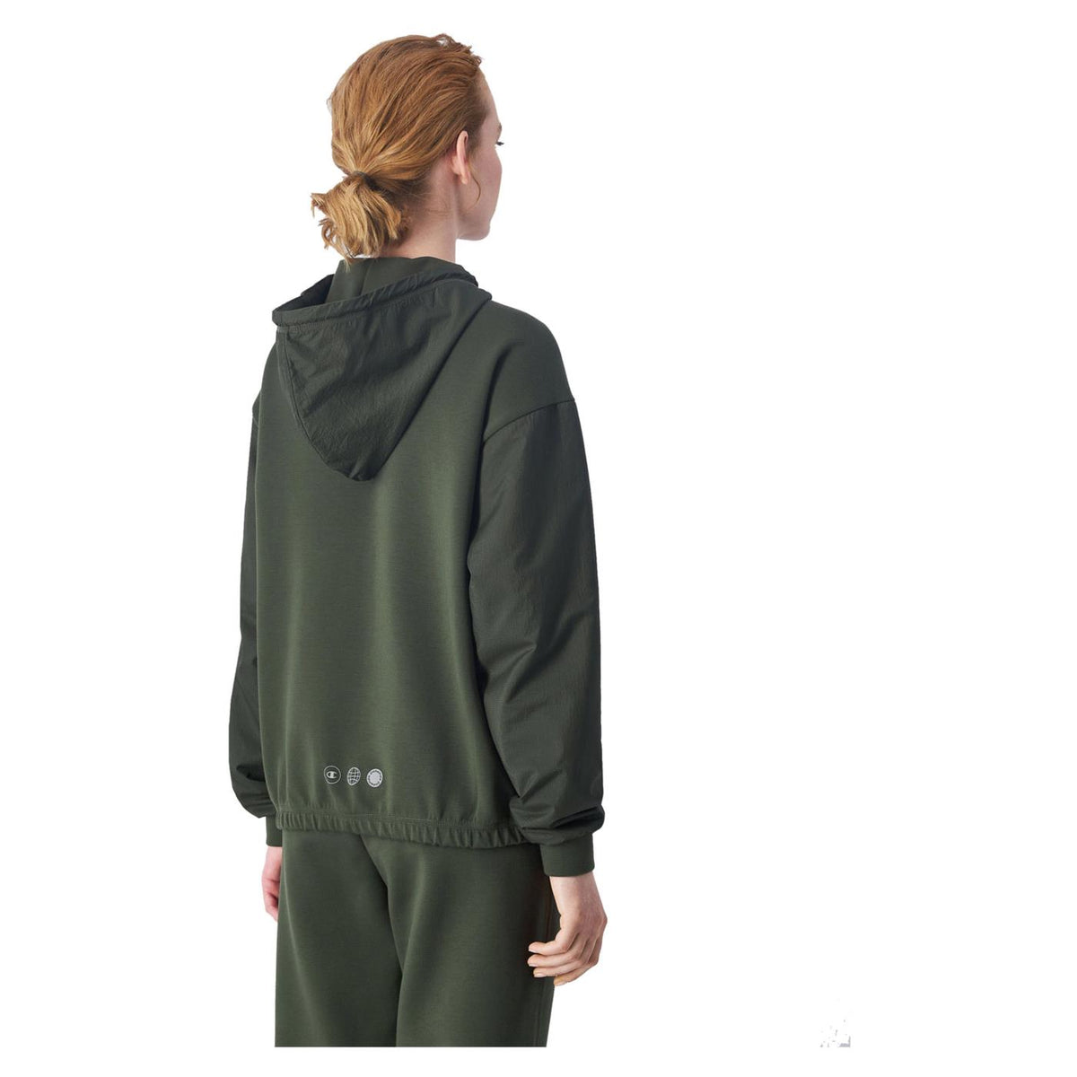 CHAMPION W HOODED FZ SWEATSHIRT