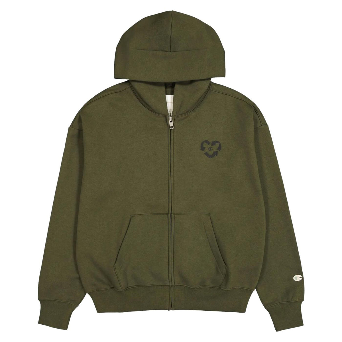 CHAMPION W HOODED FZ SWEATSHIRT