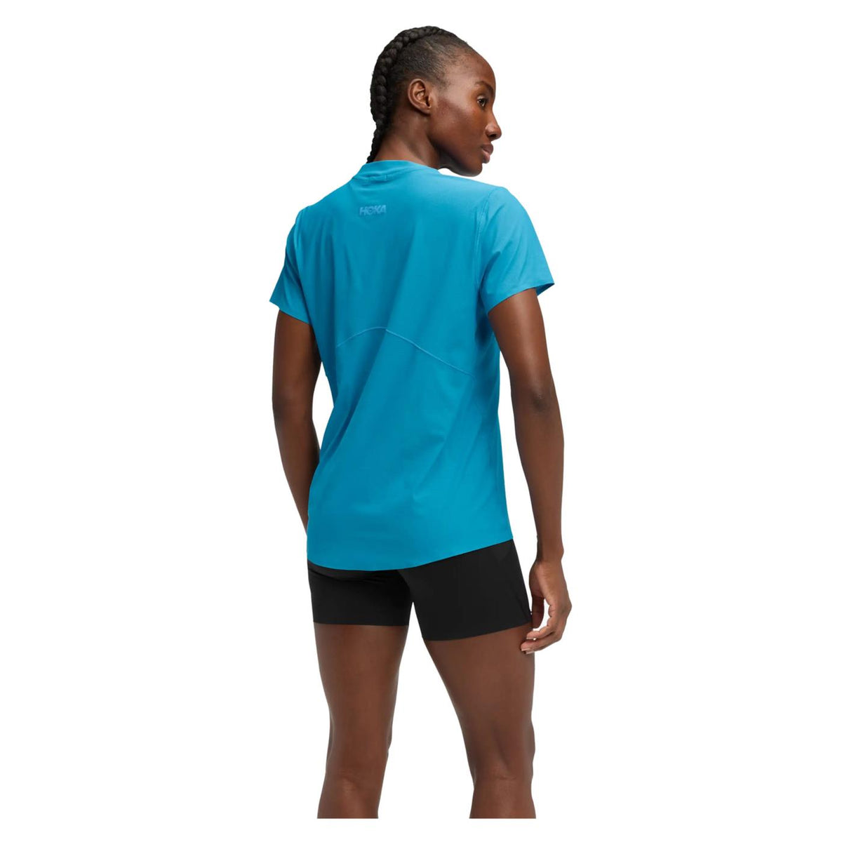 HOKA AIROLITE SS TEE WOMAN - C1-azzurro - vista 2