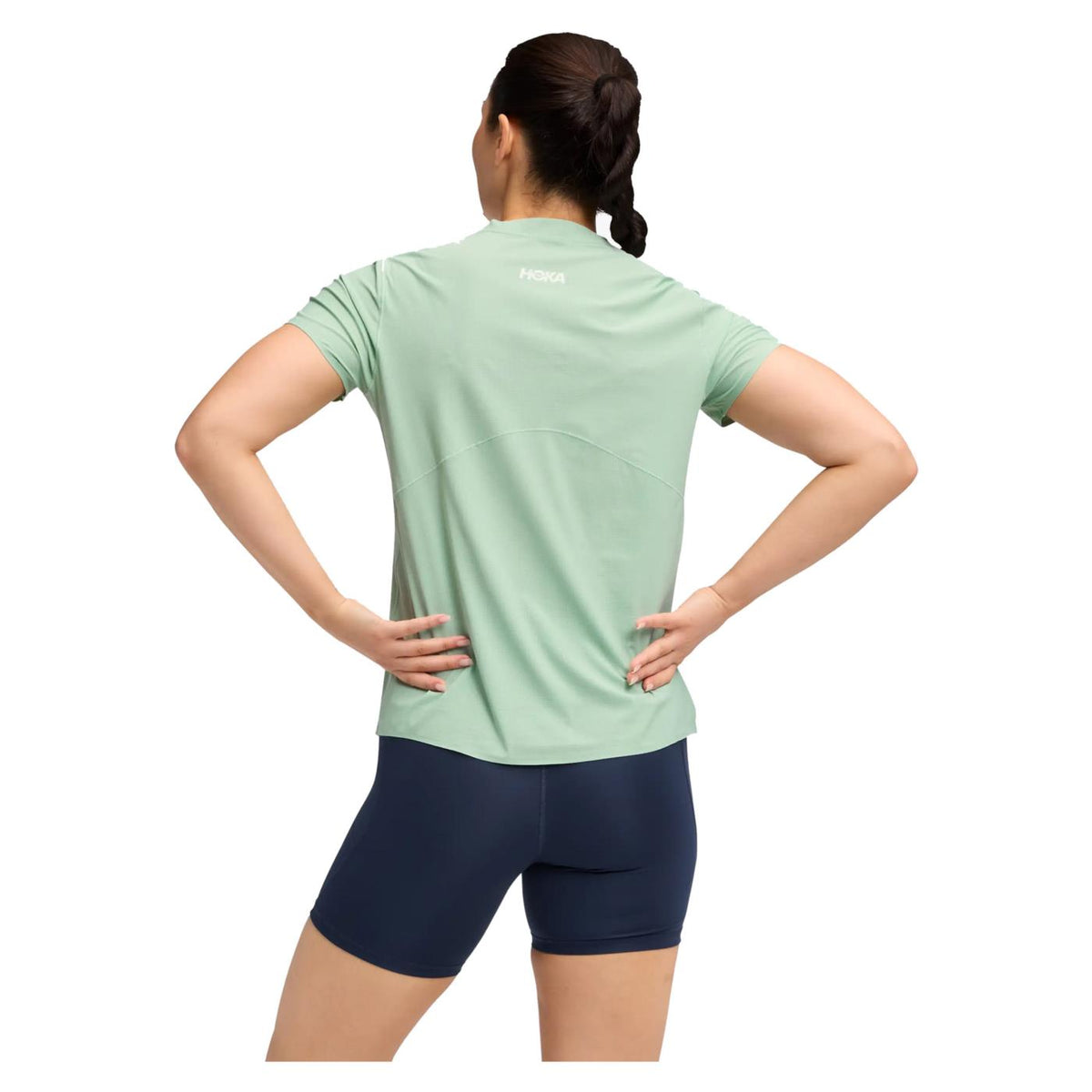 HOKA AIROLITE SS TEE WOMAN - C1-verde - vista 2