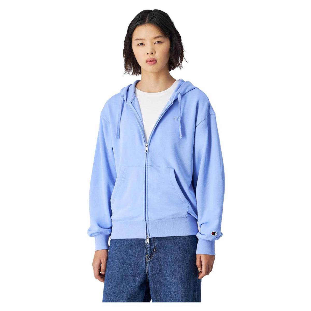 CHAMPION FELPA DONNA CAPPUCCIO FZ - seconda immagine