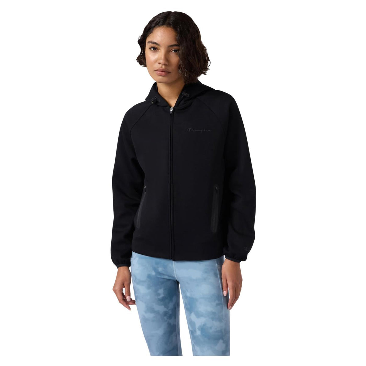 CHAMPION W FZ HOODIE SWEATSHIRT - Nero - vista 2