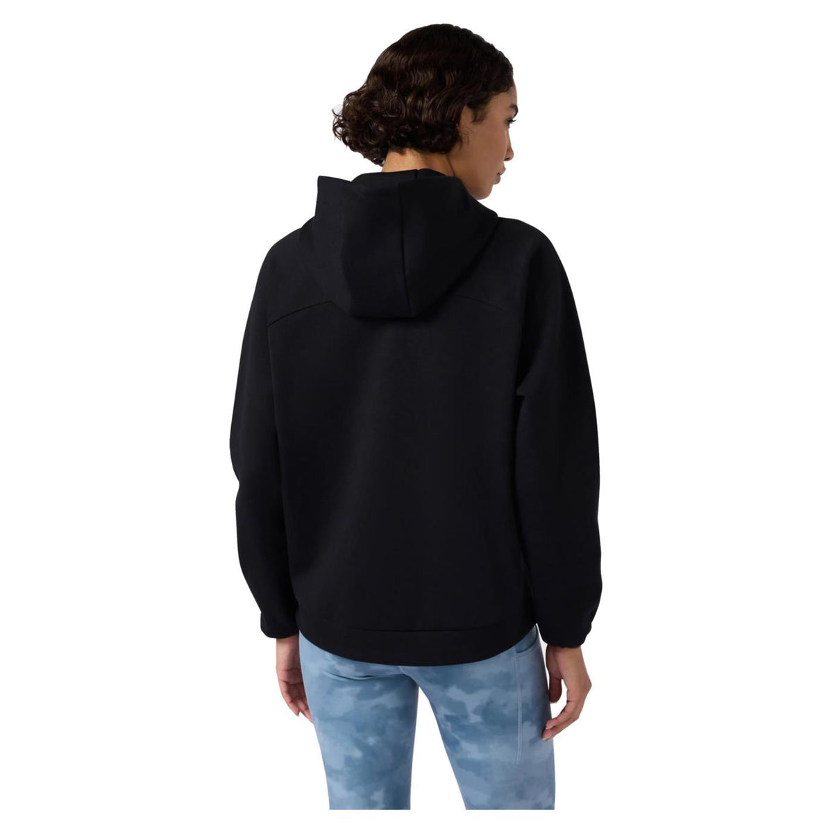 CHAMPION W FZ HOODIE SWEATSHIRT - Nero - vista 3