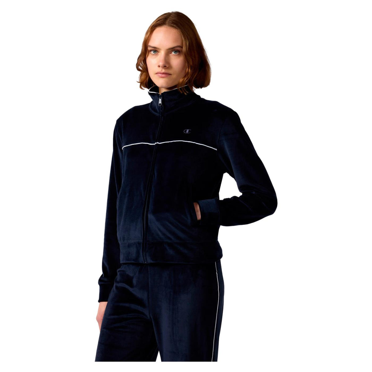 CHAMPION W FULL ZIP SUIT - Blu - vista 3