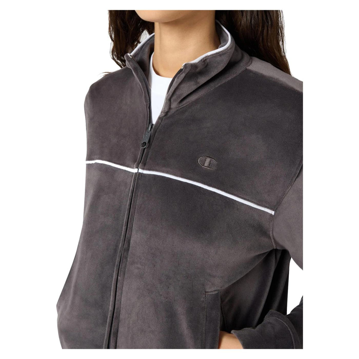 CHAMPION W FULL ZIP SUIT - Grigio scuro - vista 3