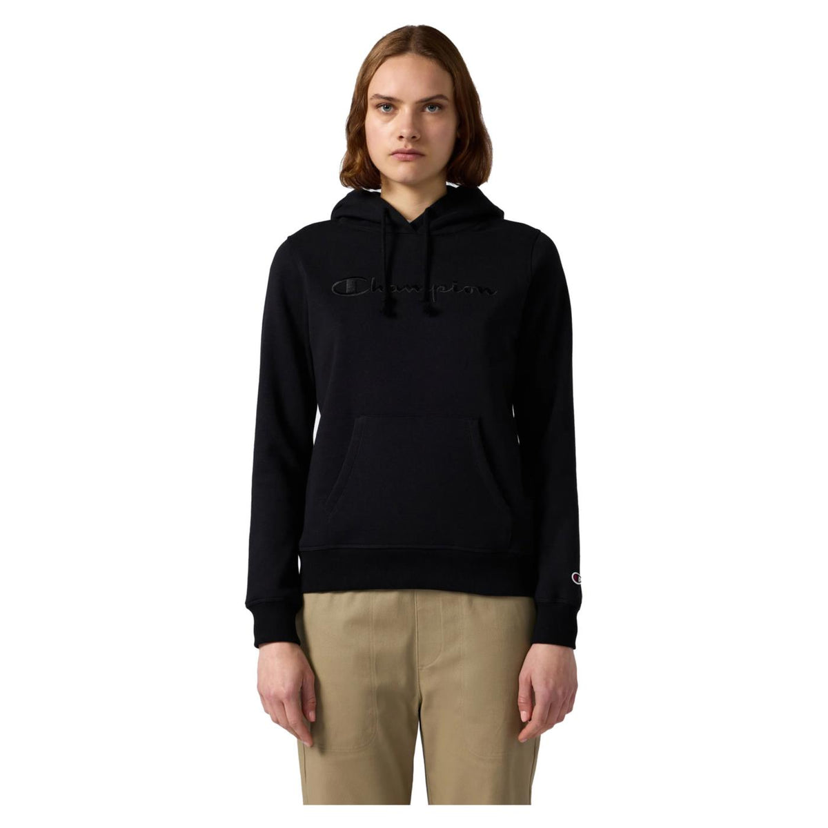 CHAMPION W HOODED SWEATSHIRT - Nero - vista 2