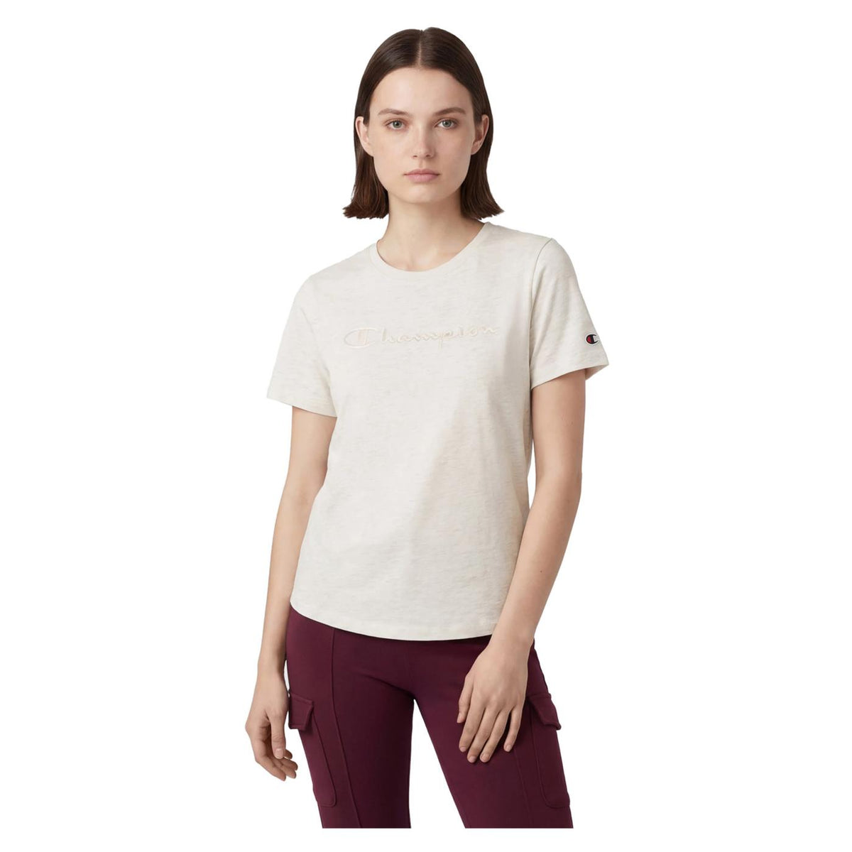 CHAMPION W SS TEE - C1-beige - immagine principale
