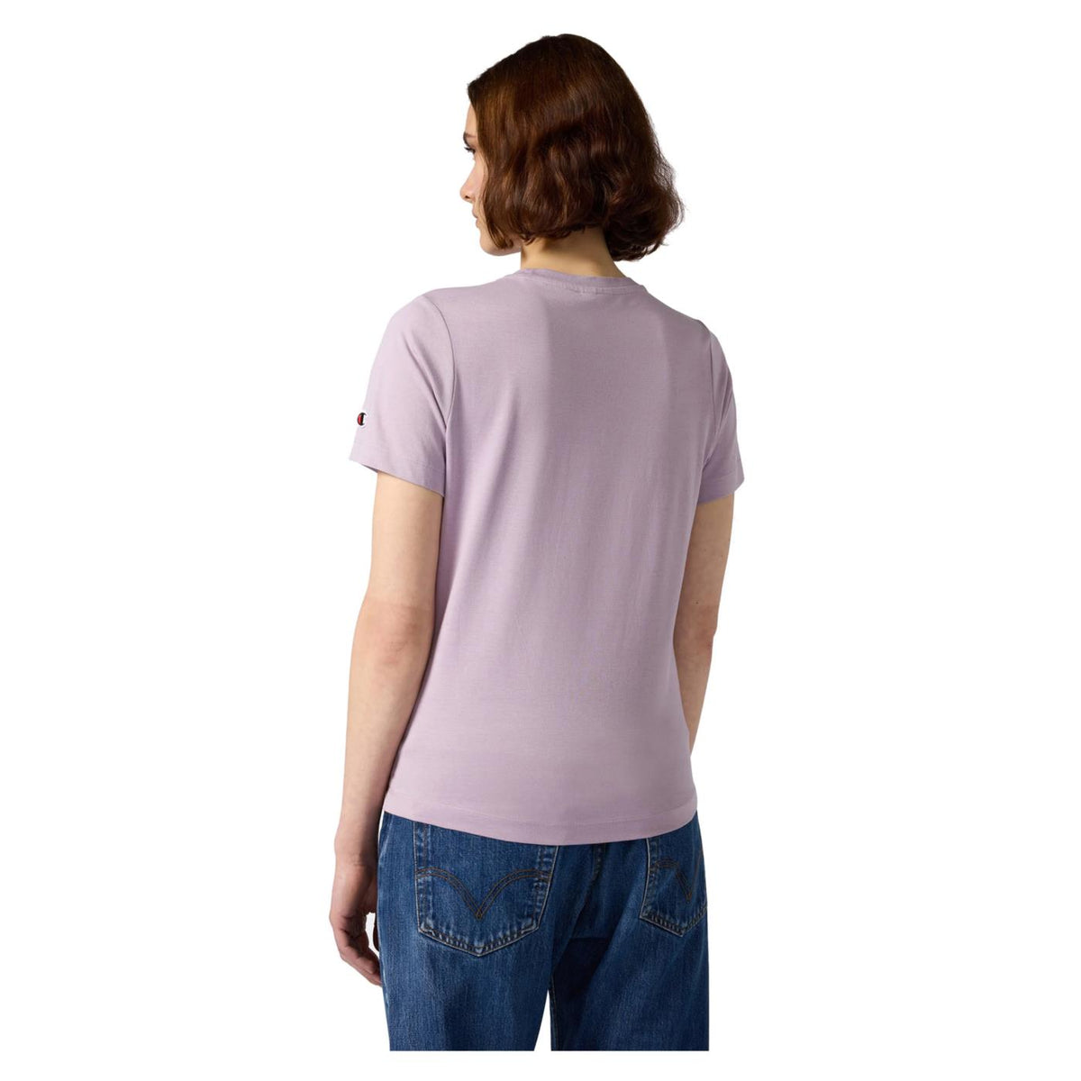 CHAMPION W SS TEE - Lilla - vista 3