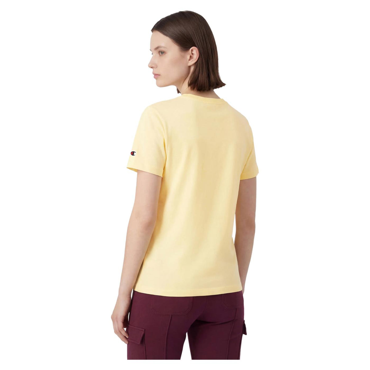 CHAMPION W SS TEE - Giallo - vista 2