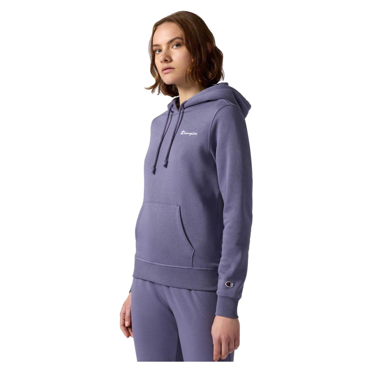 CHAMPION W HOODED SWEATSHIRT - Viola - vista 2