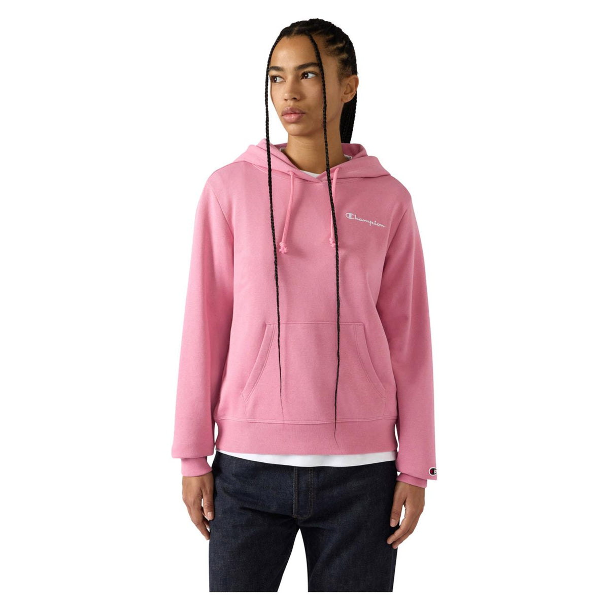 CHAMPION W HOODED SWEATSHIRT - Rosa - immagine principale
