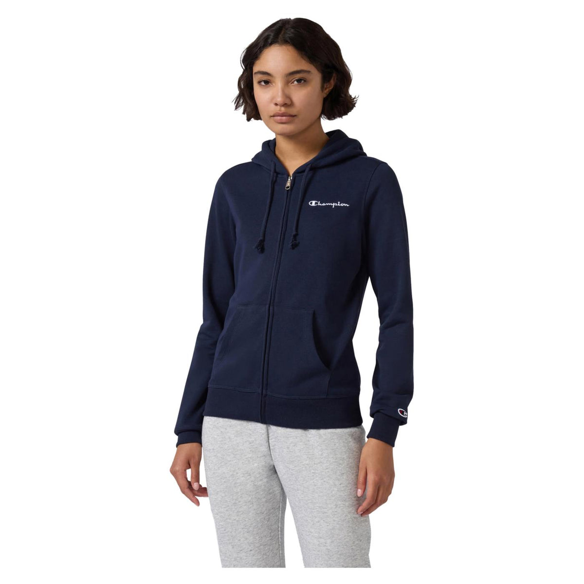 CHAMPION W FZ HOODIE SWEATSHIRT - Blu - immagine principale