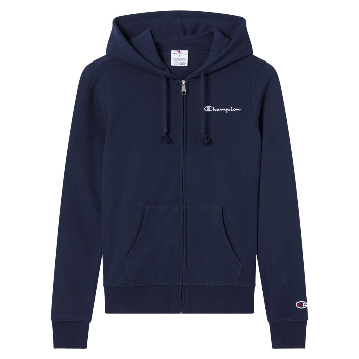 CHAMPION W FZ HOODIE SWEATSHIRT - Blu - vista 3