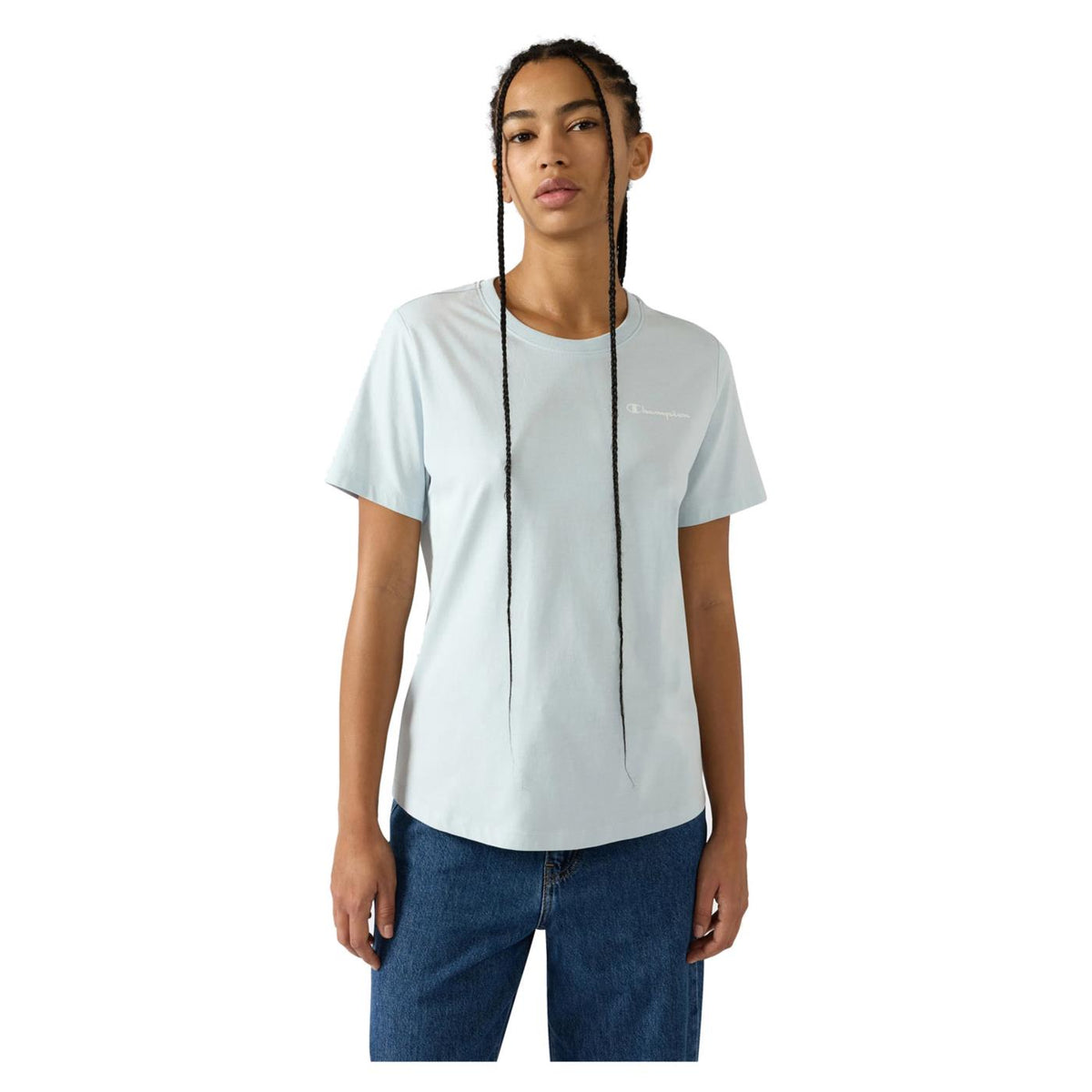 CHAMPION W SS TEE - Azzurro - immagine principale