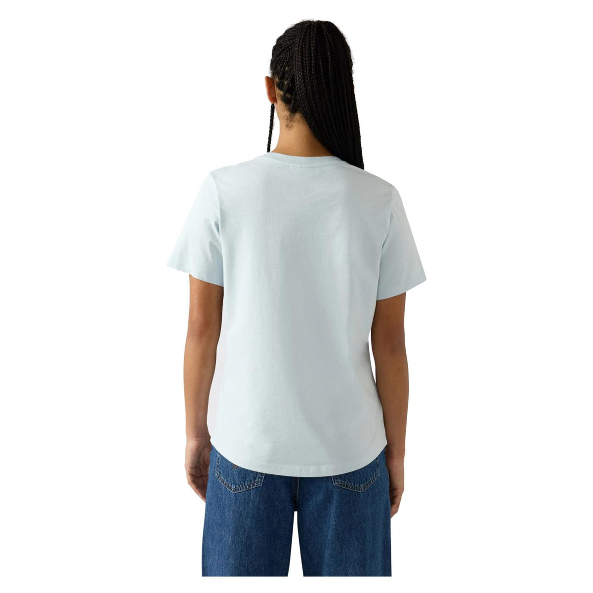 CHAMPION W SS TEE - Azzurro - vista 2