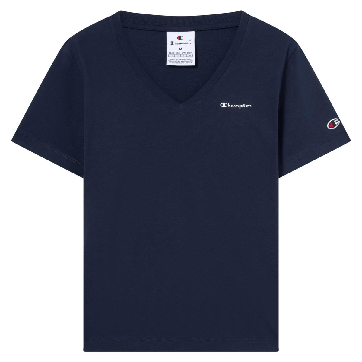 CHAMPION W SS TEE - Blu - vista 3