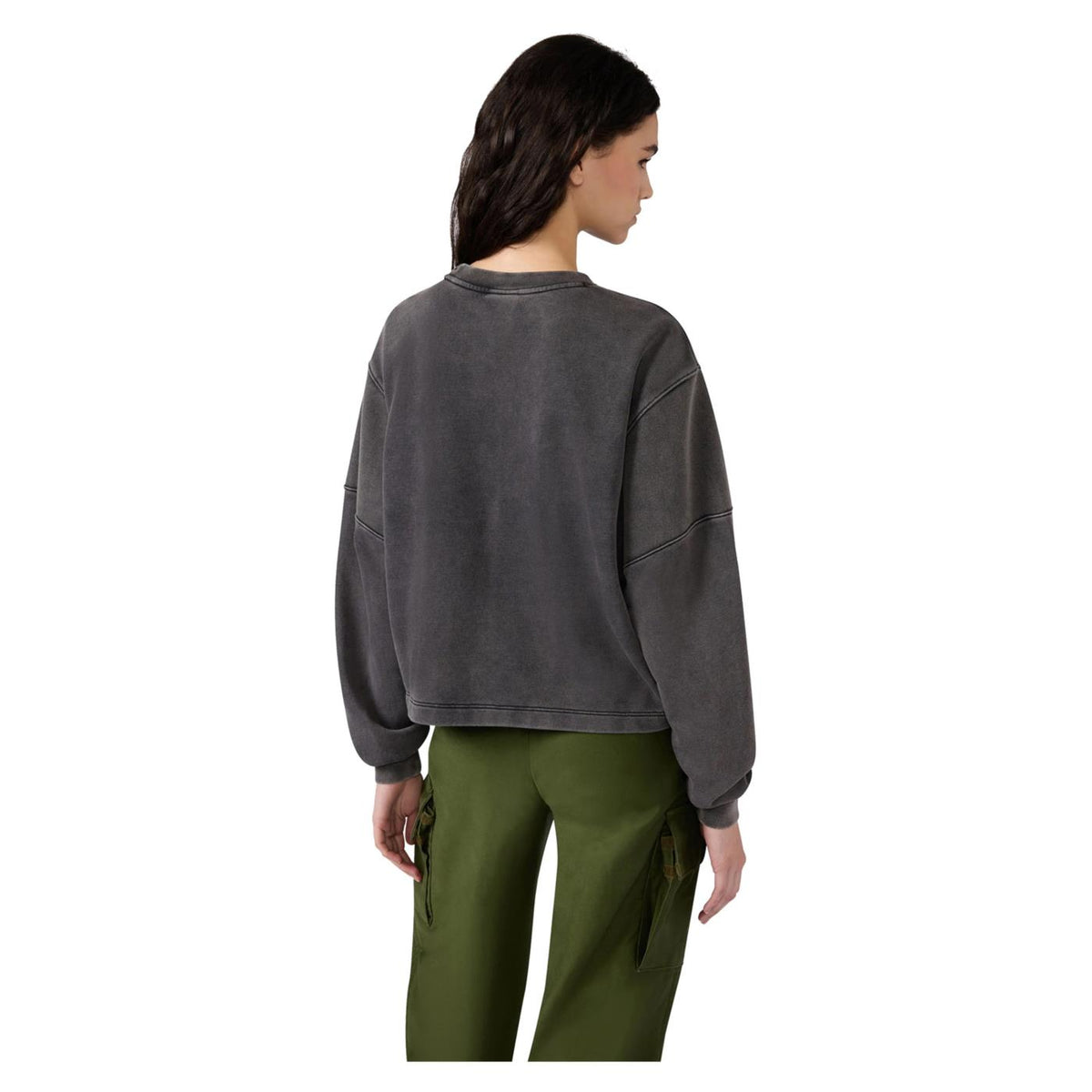 CHAMPION W CREWNECK SWEATSHIRT - Grigio scuro - vista 2