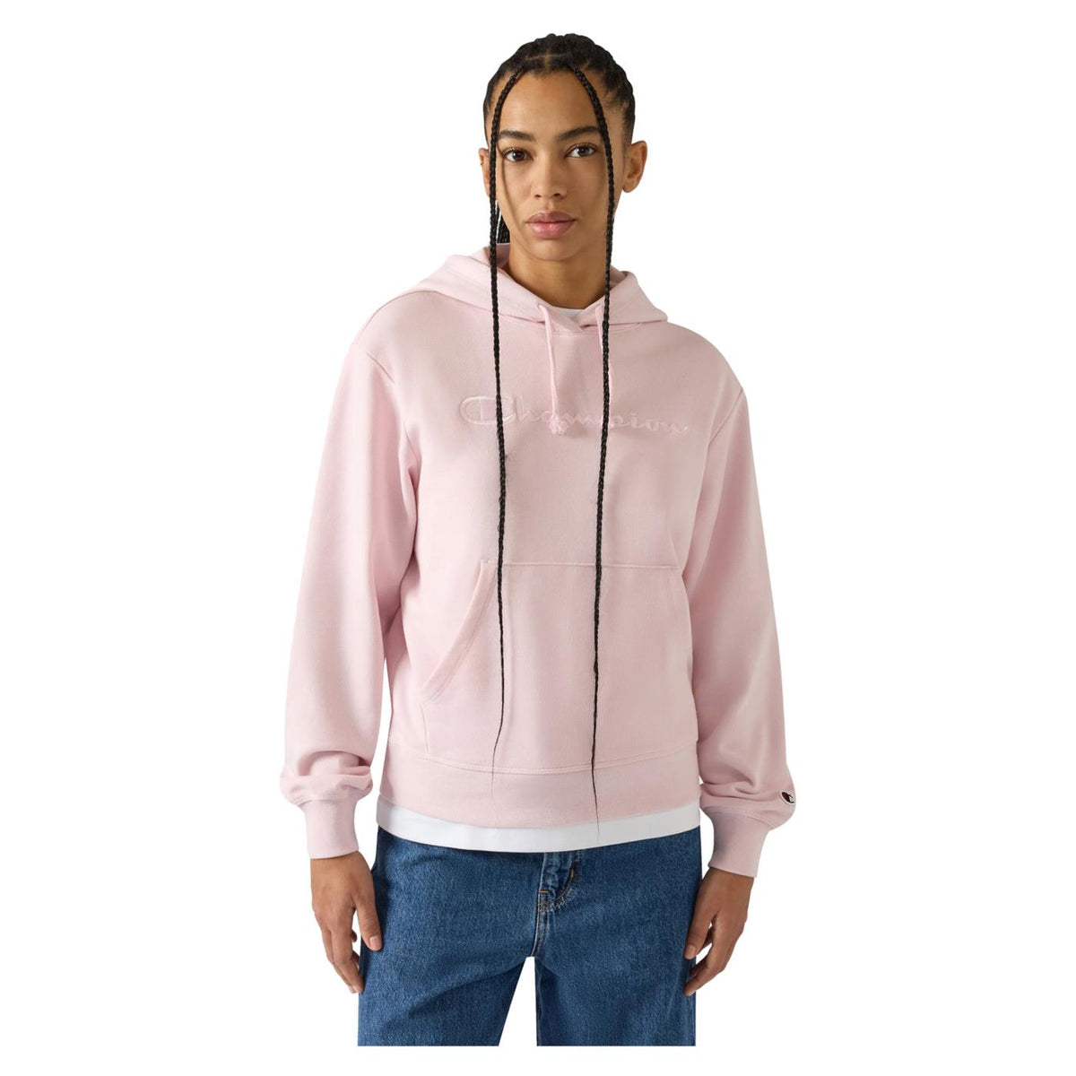 CHAMPION W HOODED SWEATSHIRT - Rosa - immagine principale