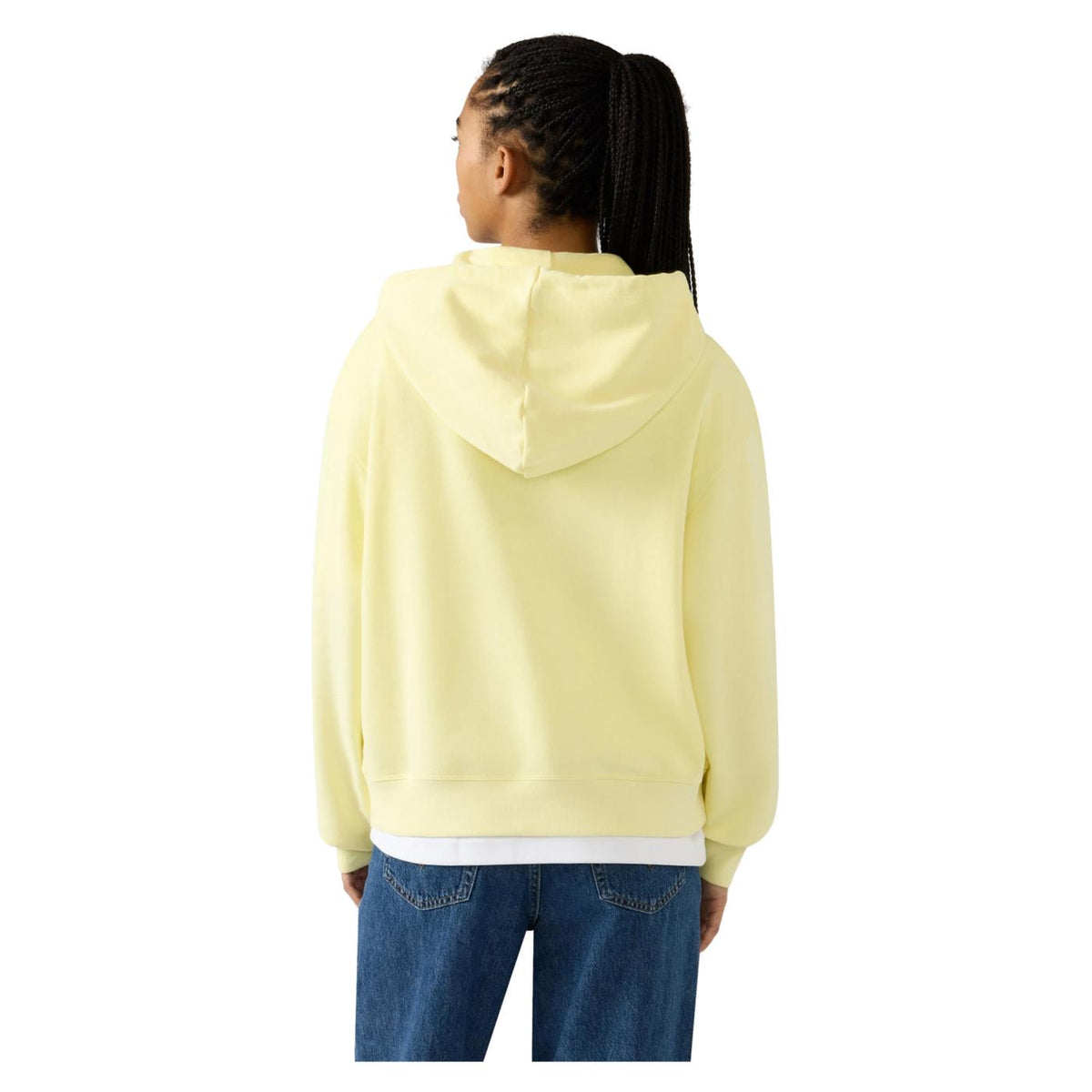 CHAMPION W FZ HOODIE SWEATSHIRT - Giallo - vista 2