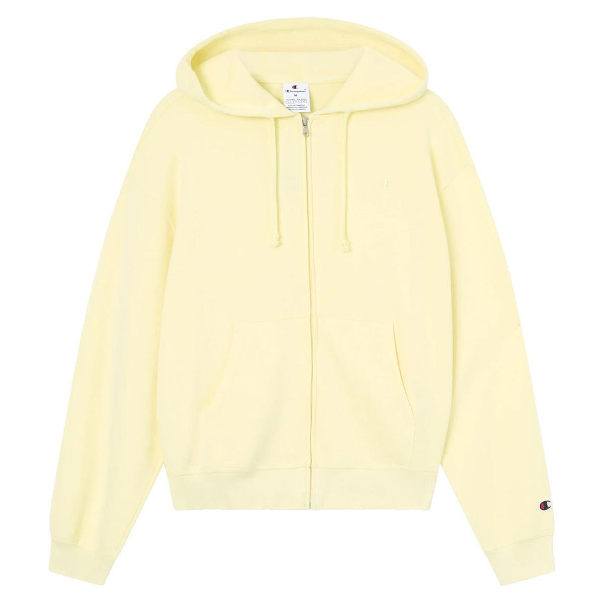 CHAMPION W FZ HOODIE SWEATSHIRT - Giallo - vista 3