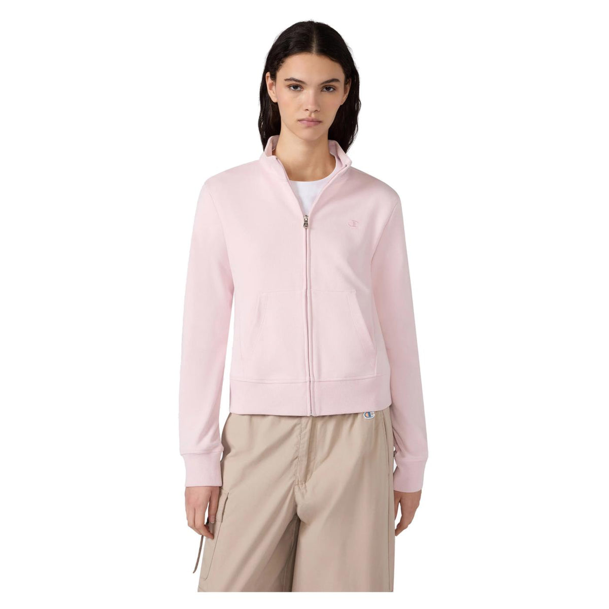 CHAMPION W FULL ZIP SWEATSHIRT - Rosa - immagine principale