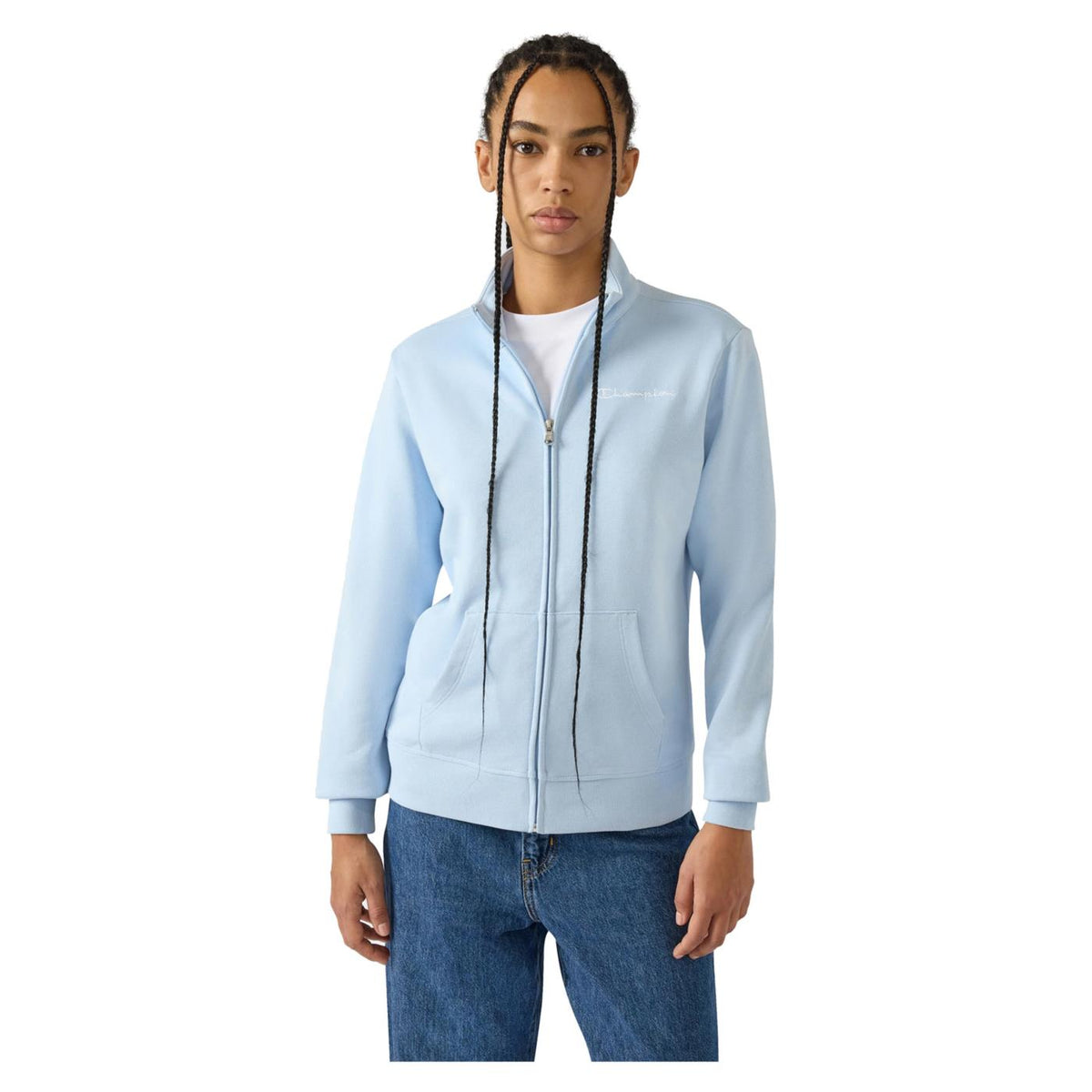 CHAMPION W FULL ZIP SWEATSHIRT - Azzurro - immagine principale