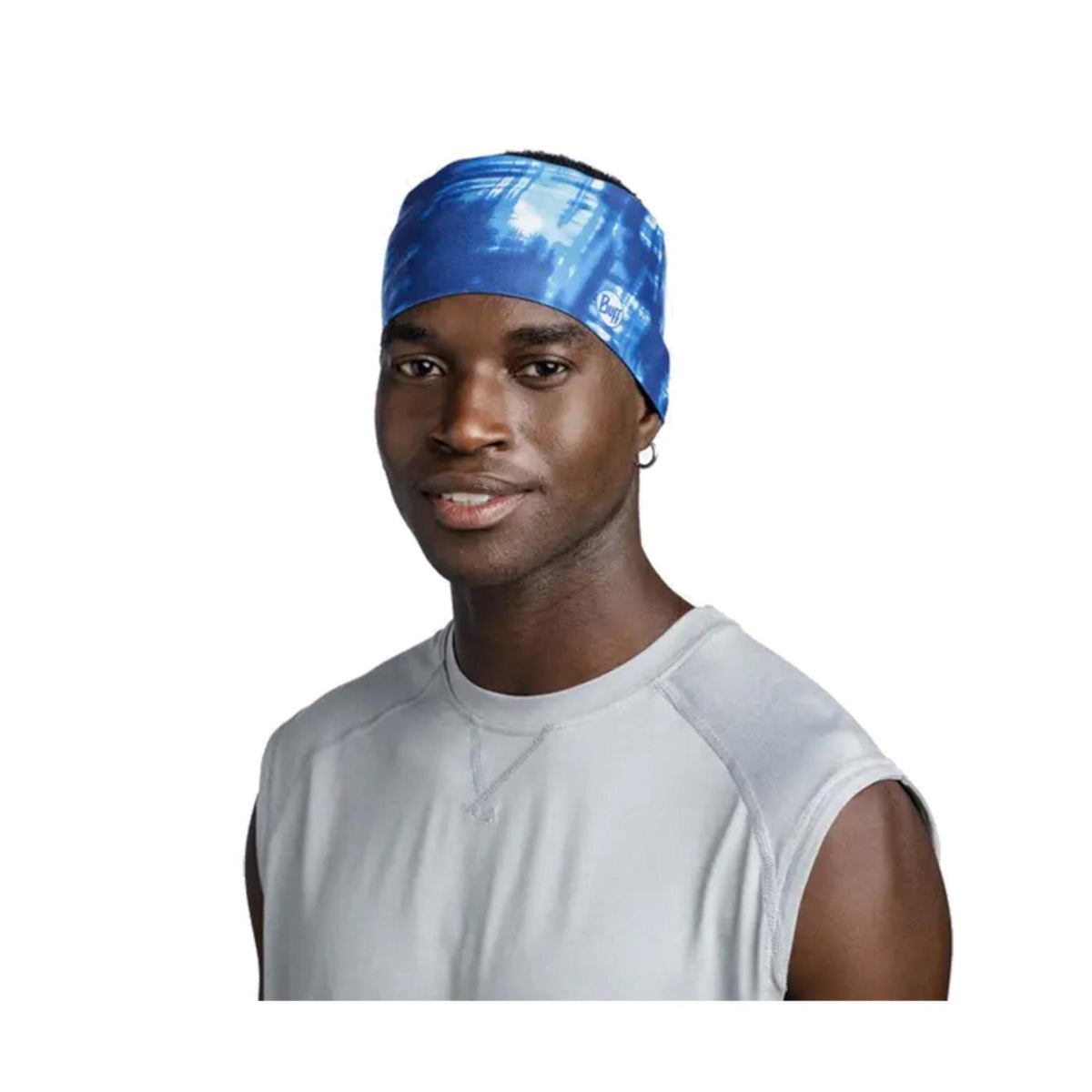 BUFF WIDE HEADBAND ATTEL BLUE - seconda immagine