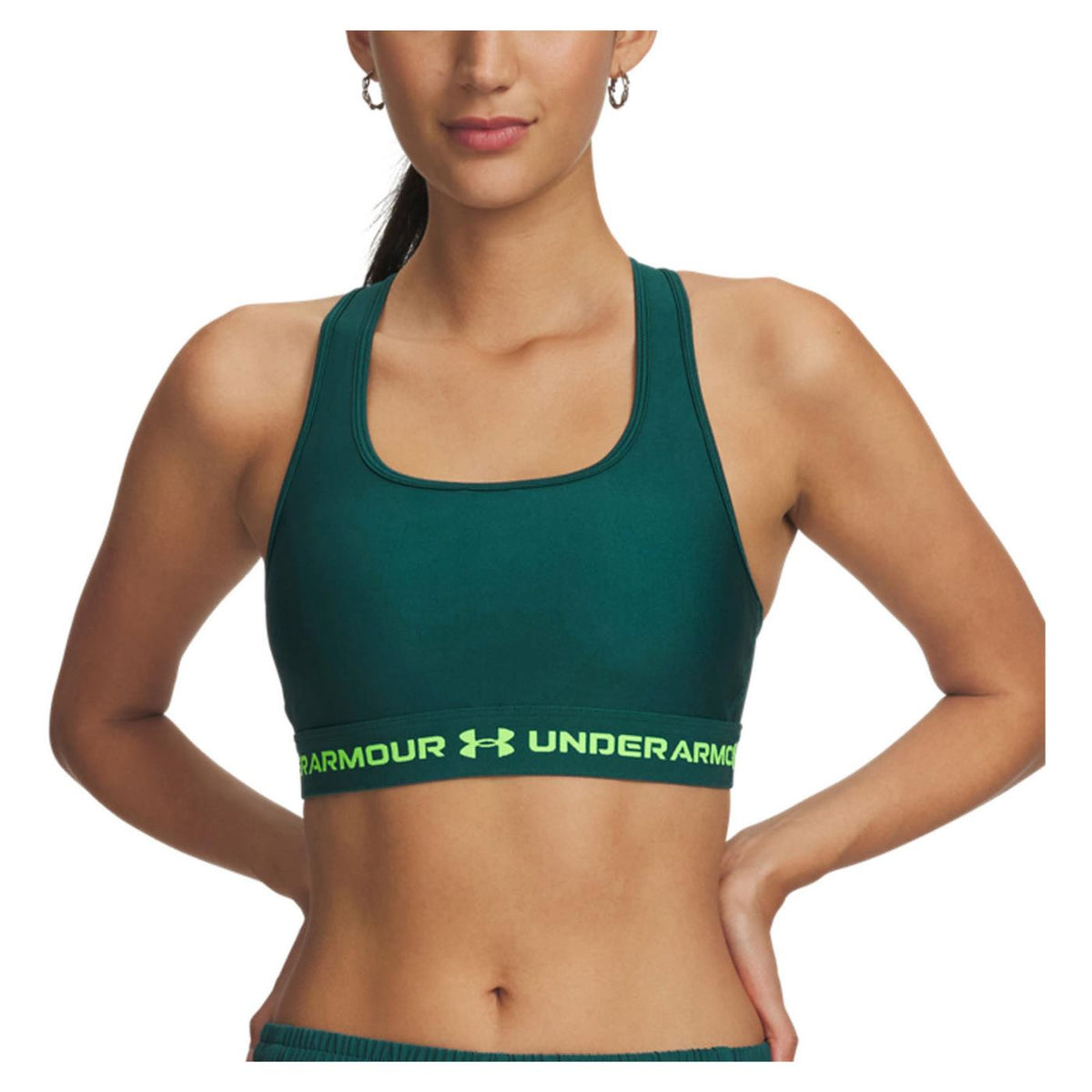 UNDER ARMOUR W CROSSBACK MID BRA - Verde - immagine principale