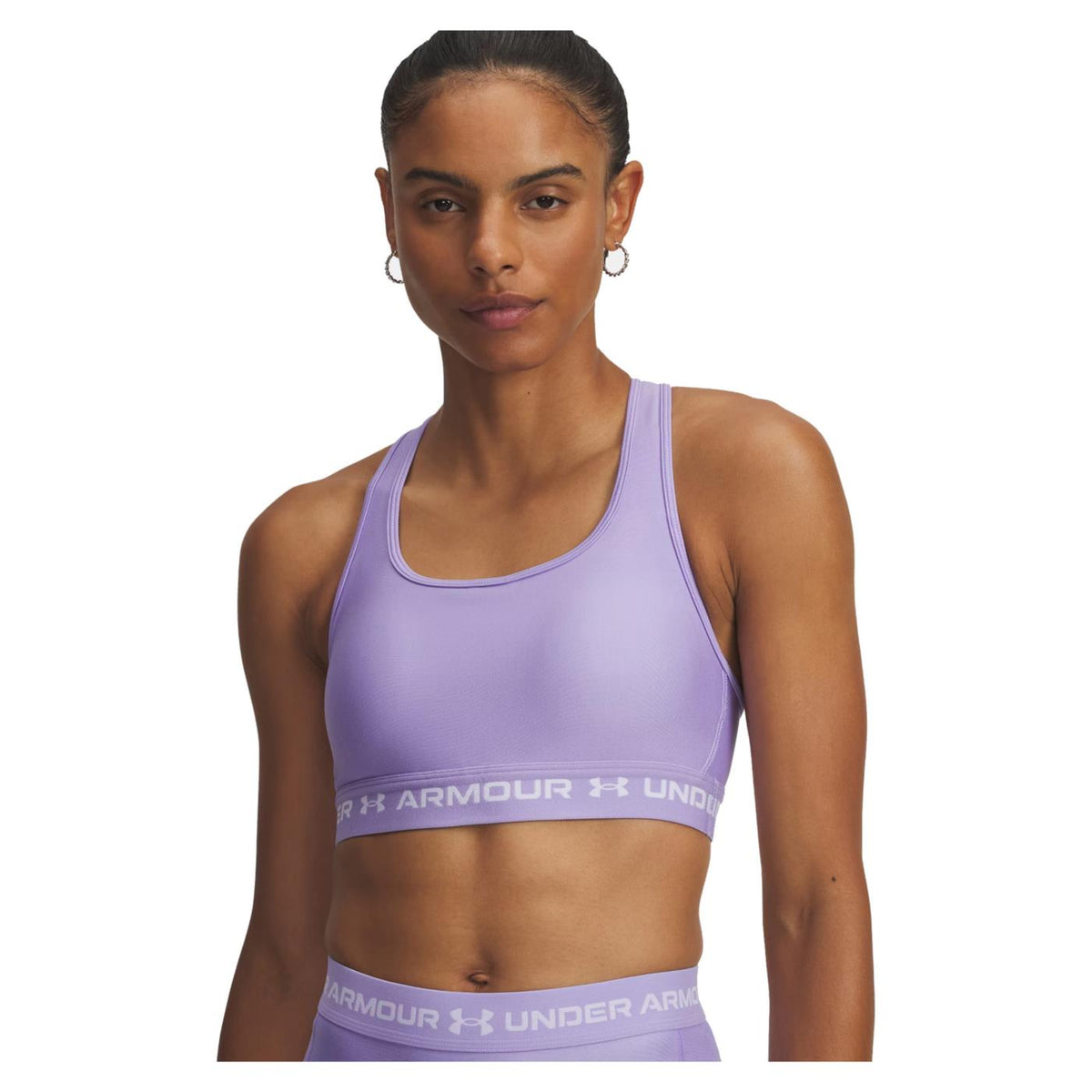UNDER ARMOUR CROSSBACK MID BRA - Viola - vista 3