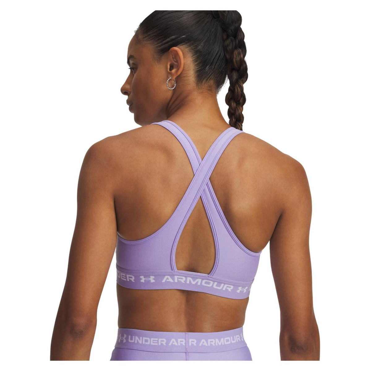 UNDER ARMOUR CROSSBACK MID BRA - Viola - vista 4