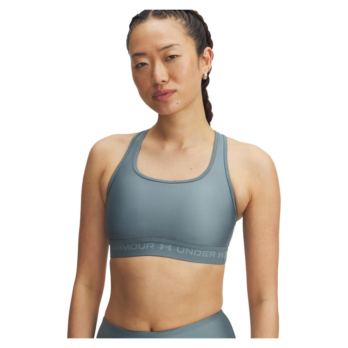 UNDER ARMOUR CROSSBACK MID BRA - Blu - vista 3
