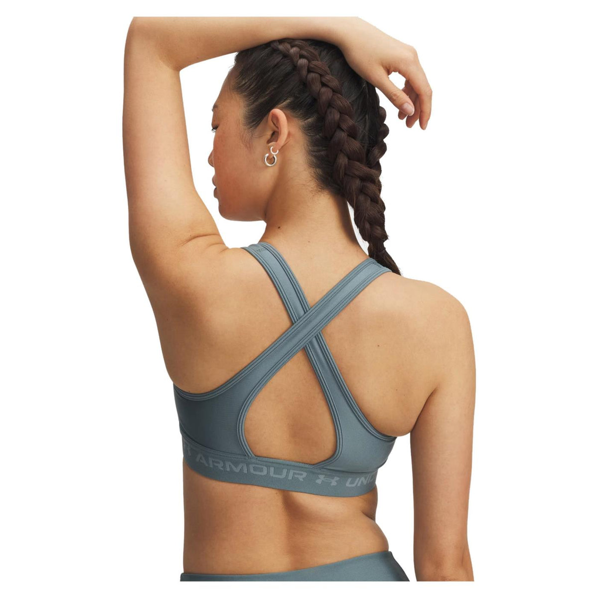 UNDER ARMOUR CROSSBACK MID BRA - Blu - vista 4
