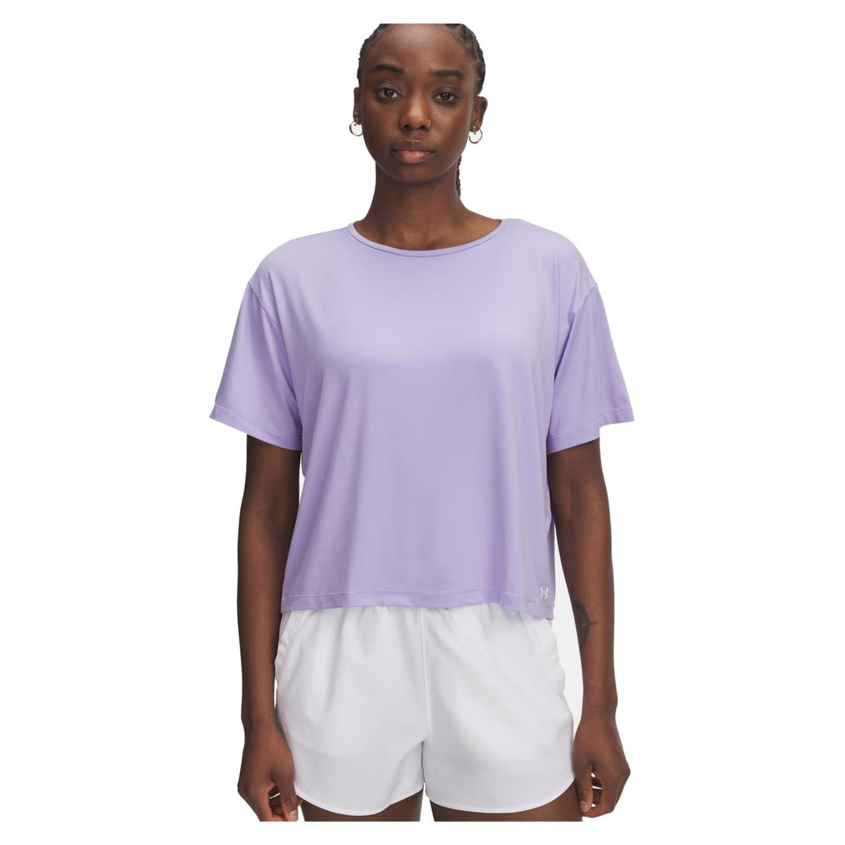 UNDER ARMOUR WOMAN MOTION SS TEE - Viola - vista 3