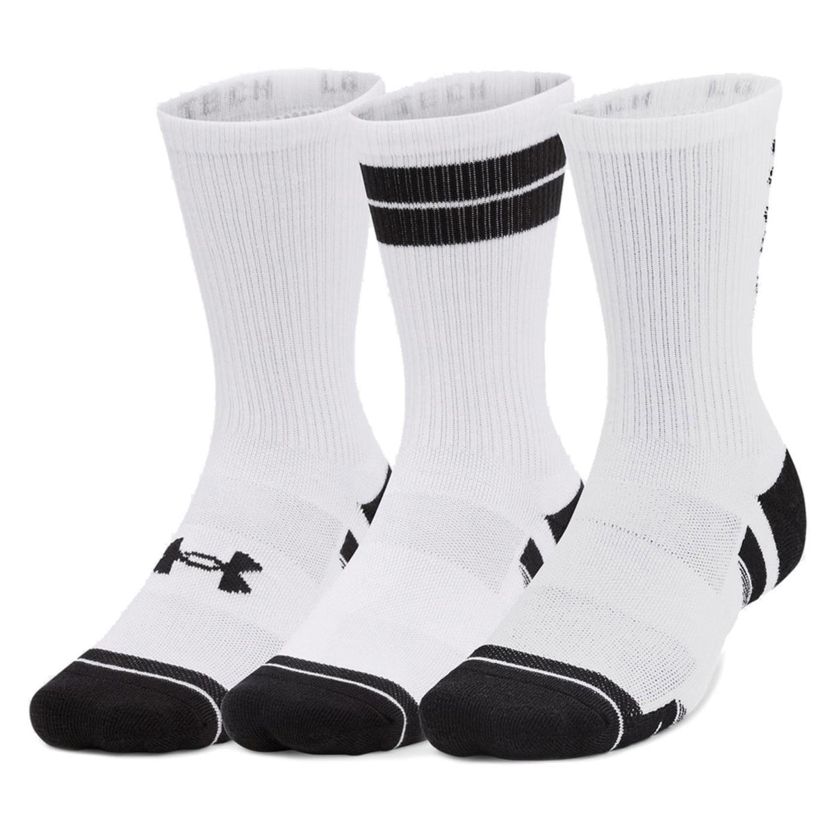 UNDER ARMOR PERF TECH NOV 3PK CREW