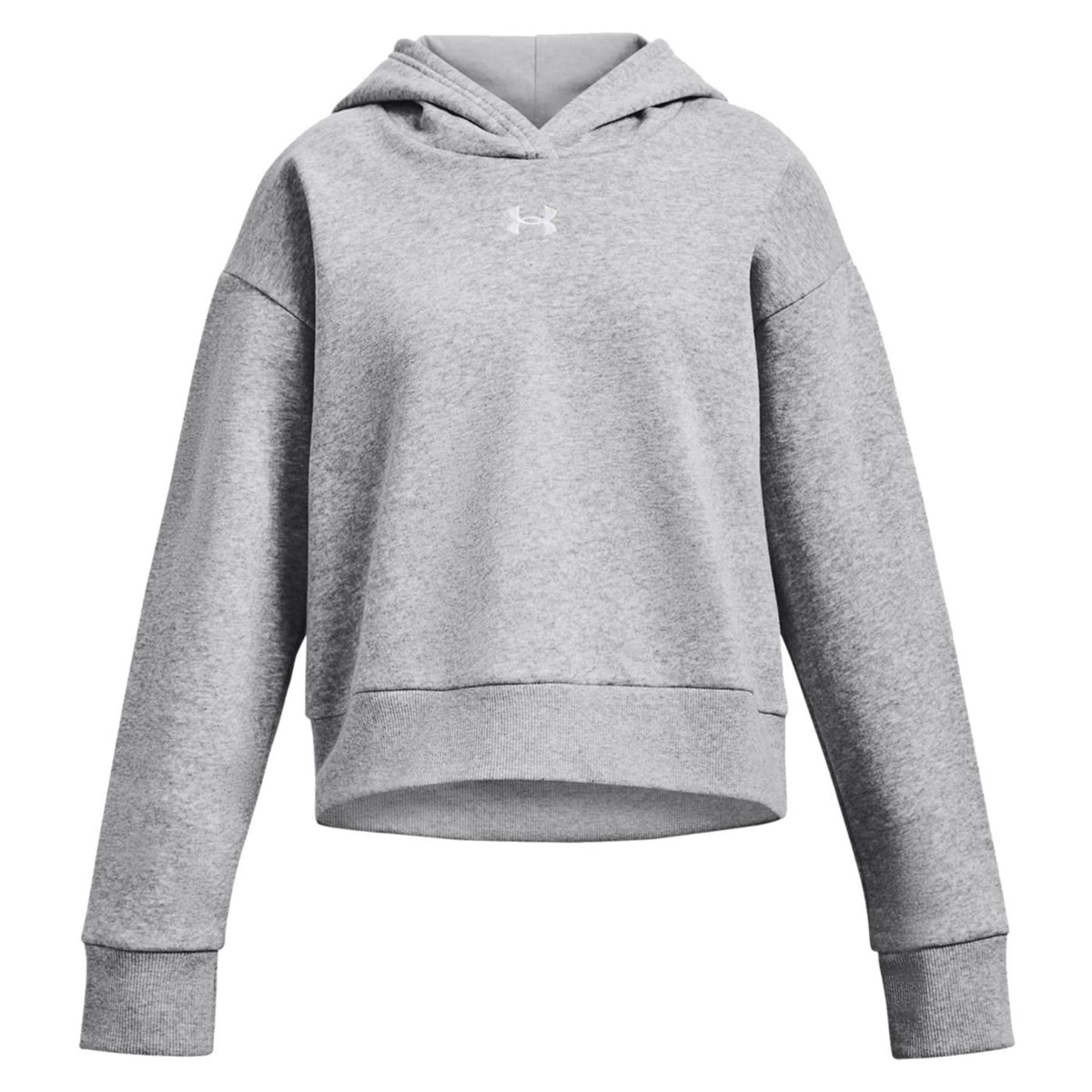 UNDER ARMOR RIVAL FLEECE CROP HOOD JR