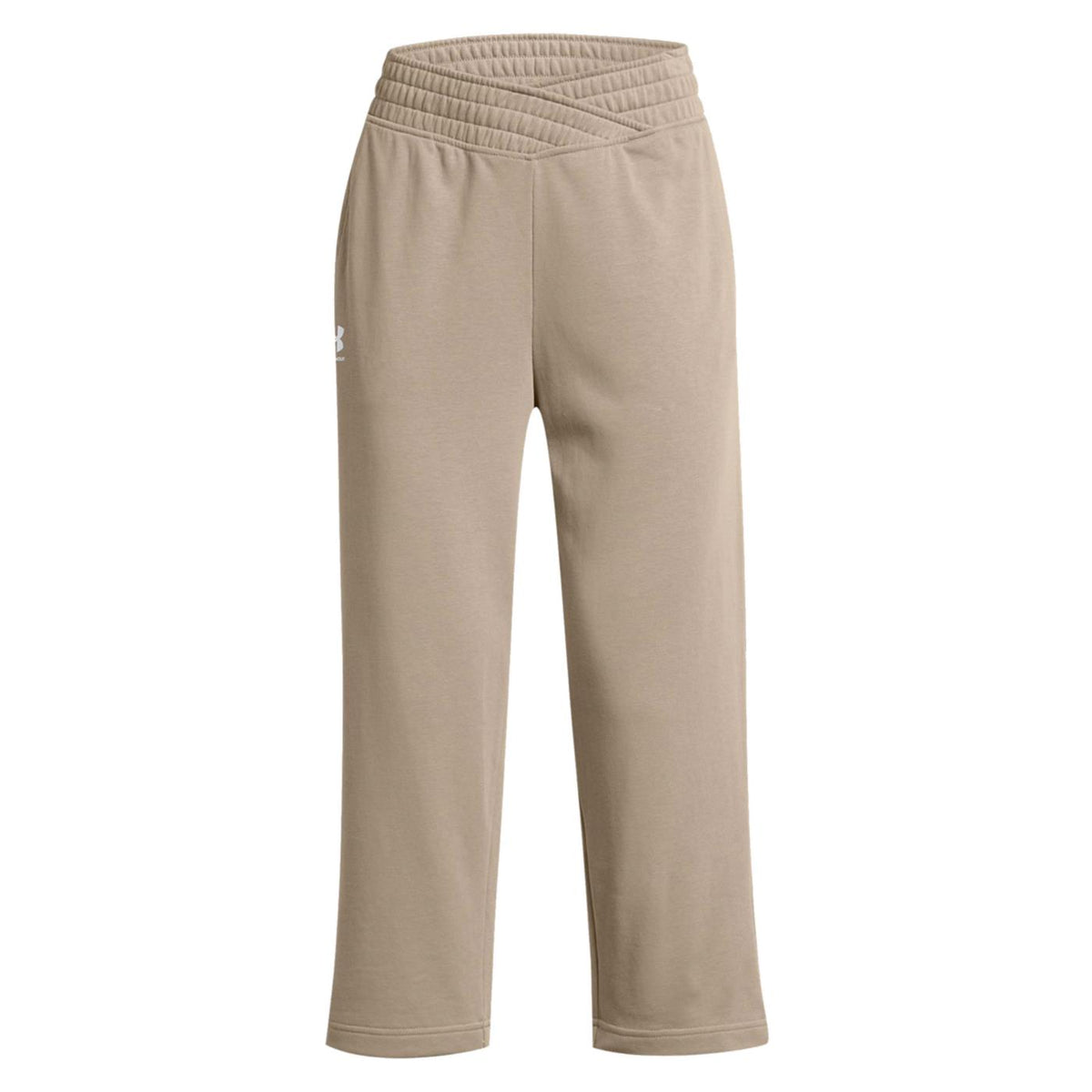 UNDER ARMOUR RIVAL TERRY CROP WIDE LEG