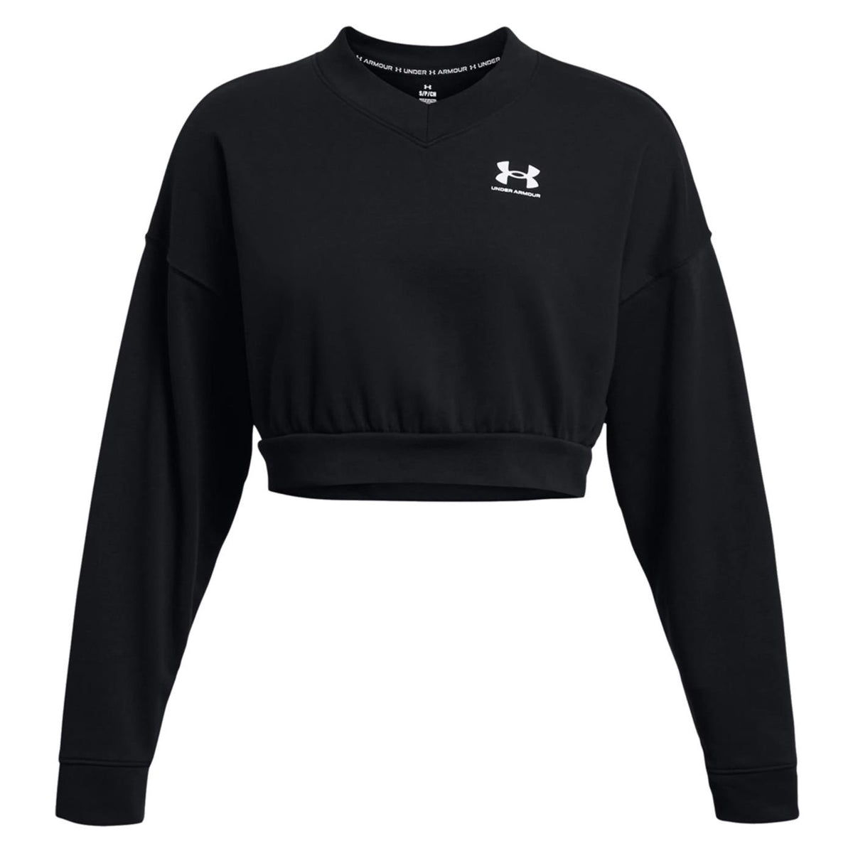 UNDER ARMOR RIVAL TERRY CROP CREW W