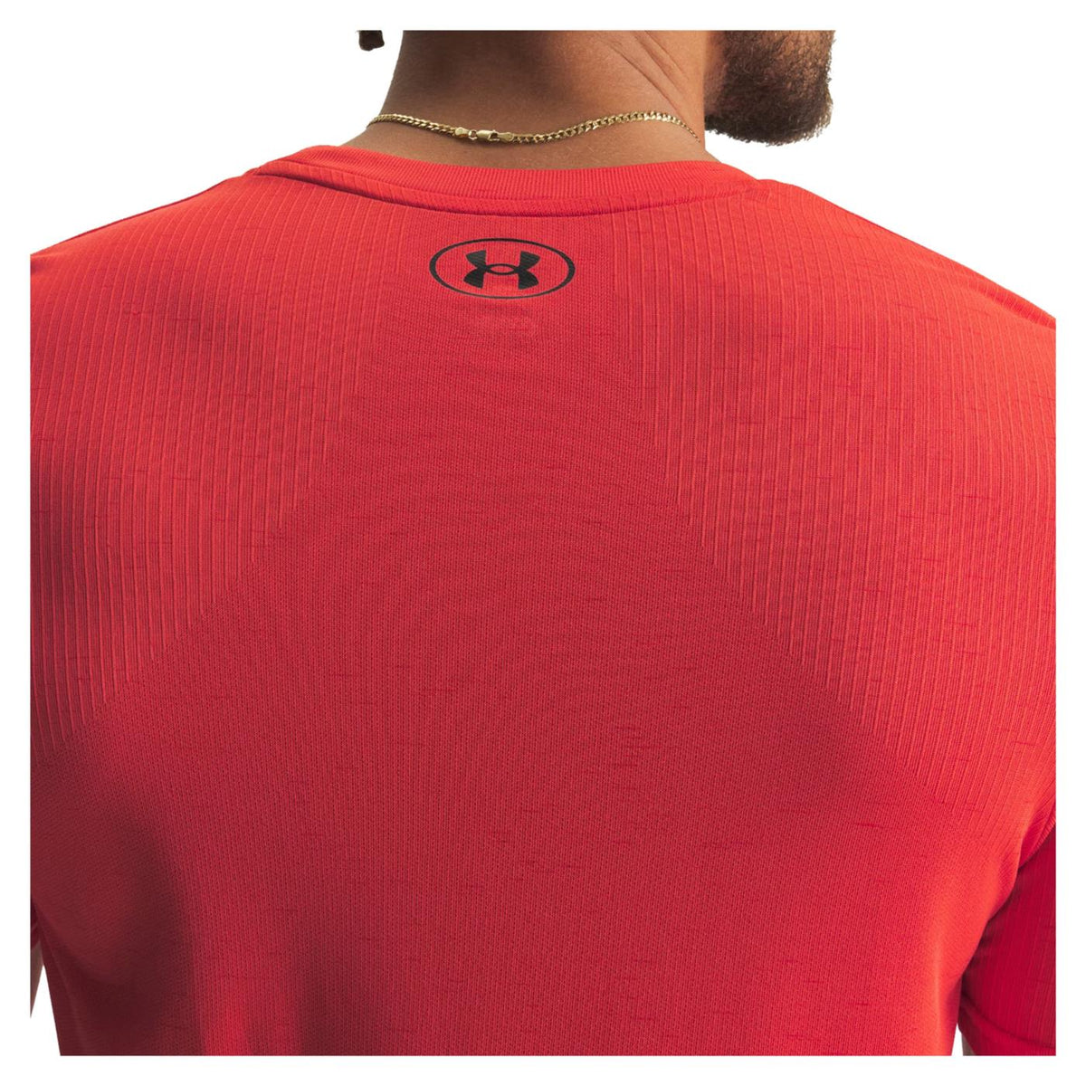 UNDER ARMOUR VANISH SEAMLESS SS TEE - Rosso - vista 3
