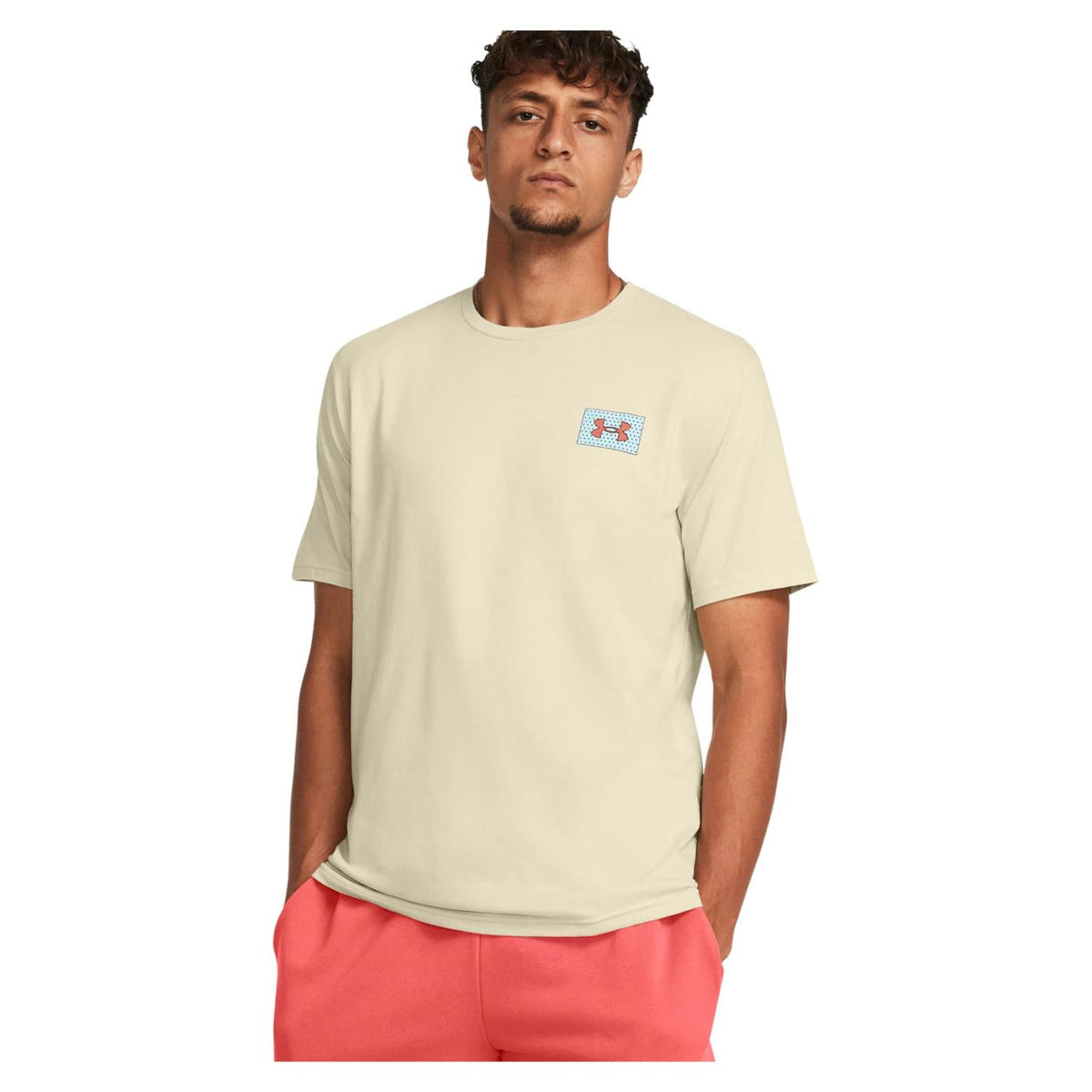 UNDER ARMOUR COLOR BLOCK LOGO SS TEE