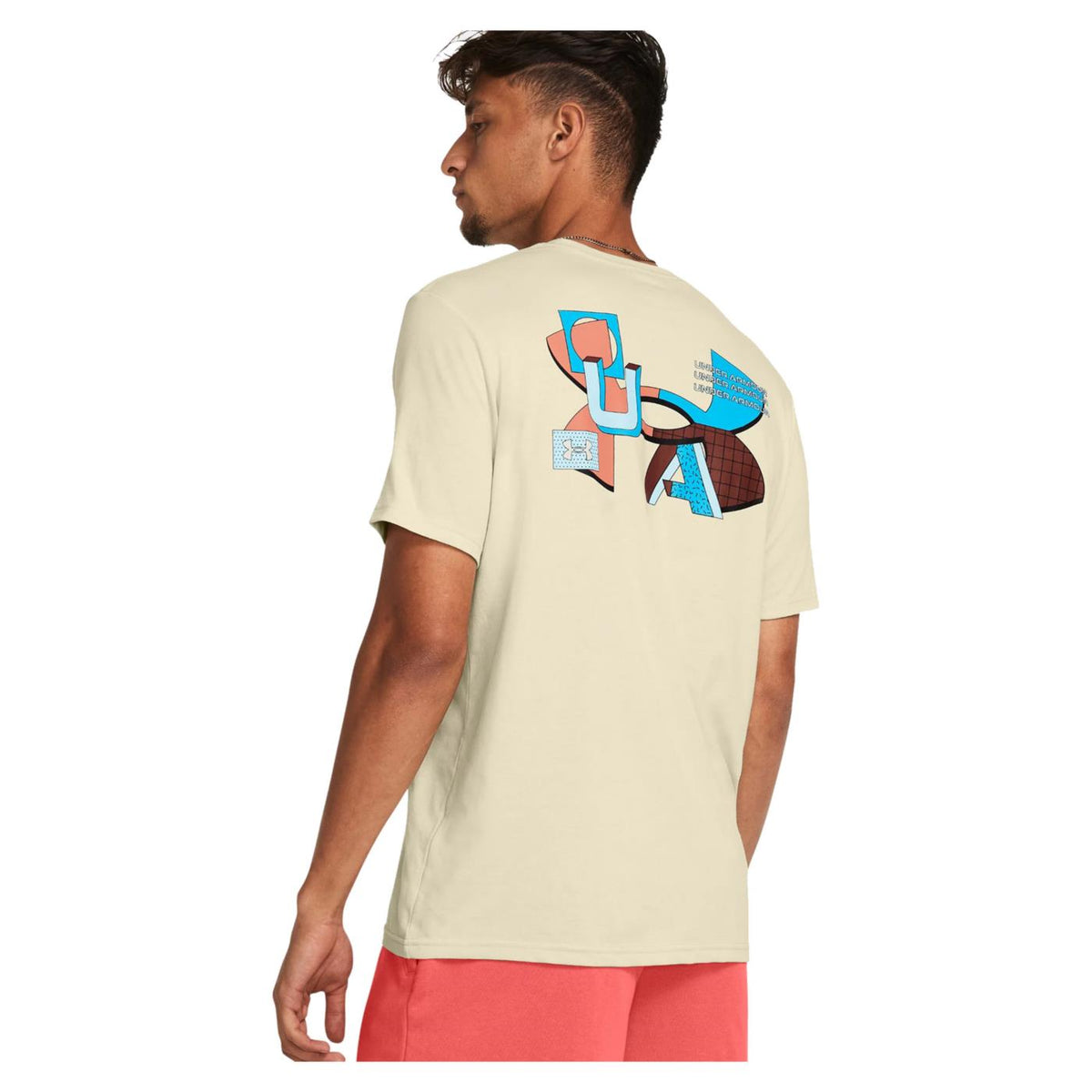 UNDER ARMOUR COLOR BLOCK LOGO SS TEE