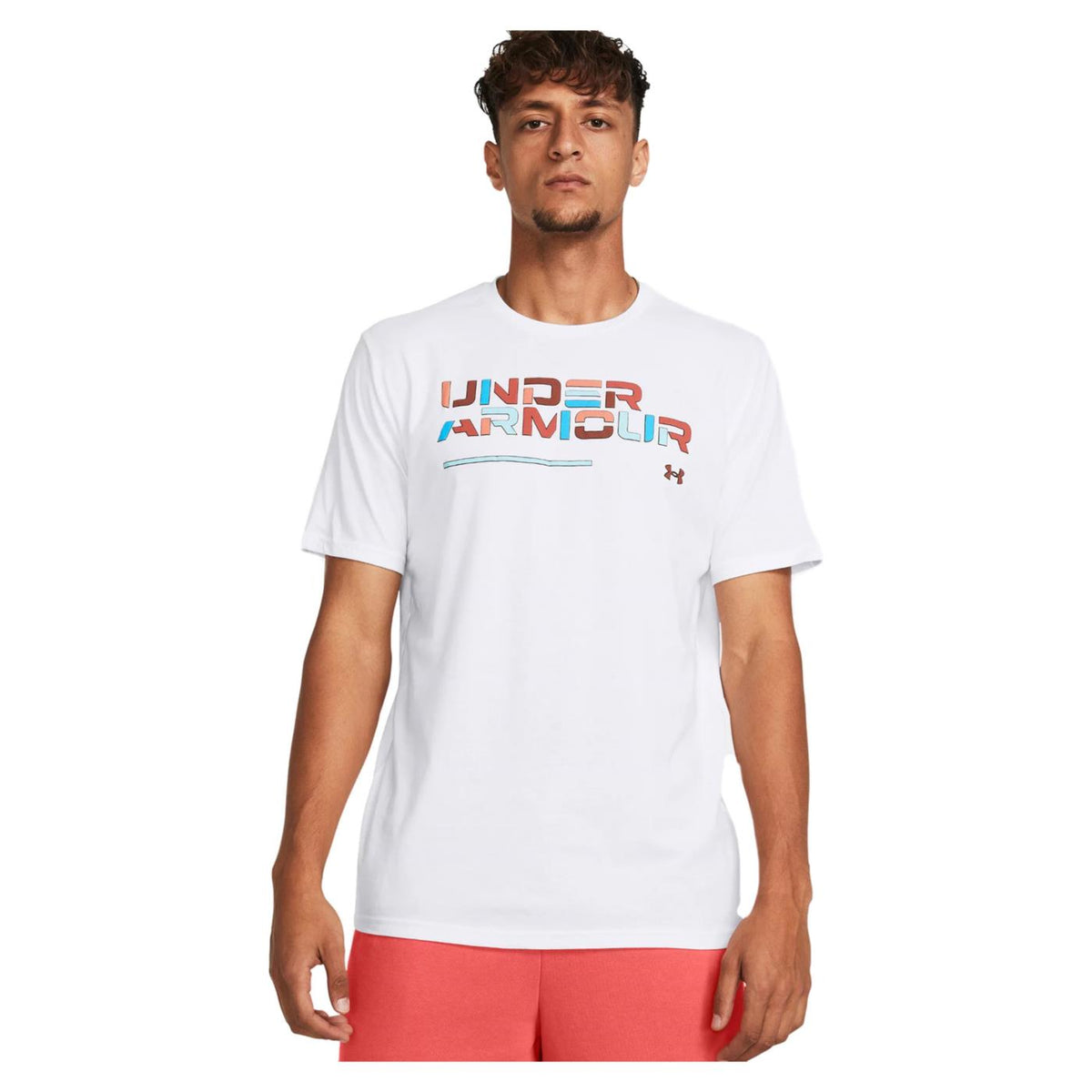UNDER ARMOUR COLORBLOCK WORDMARK TEE