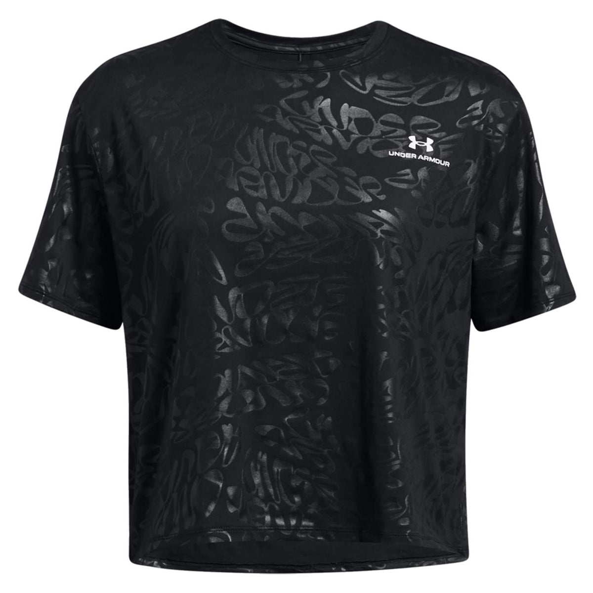 UNDER ARMOR RUSH ENERGY EMBOSS CROP W