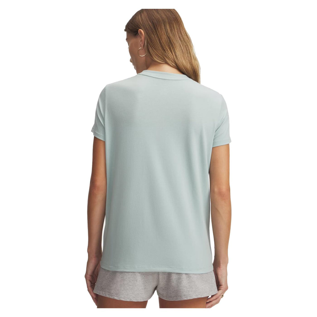 UNDER ARMOUR W RIVAL CORE SS TEE - Azzurro - vista 2