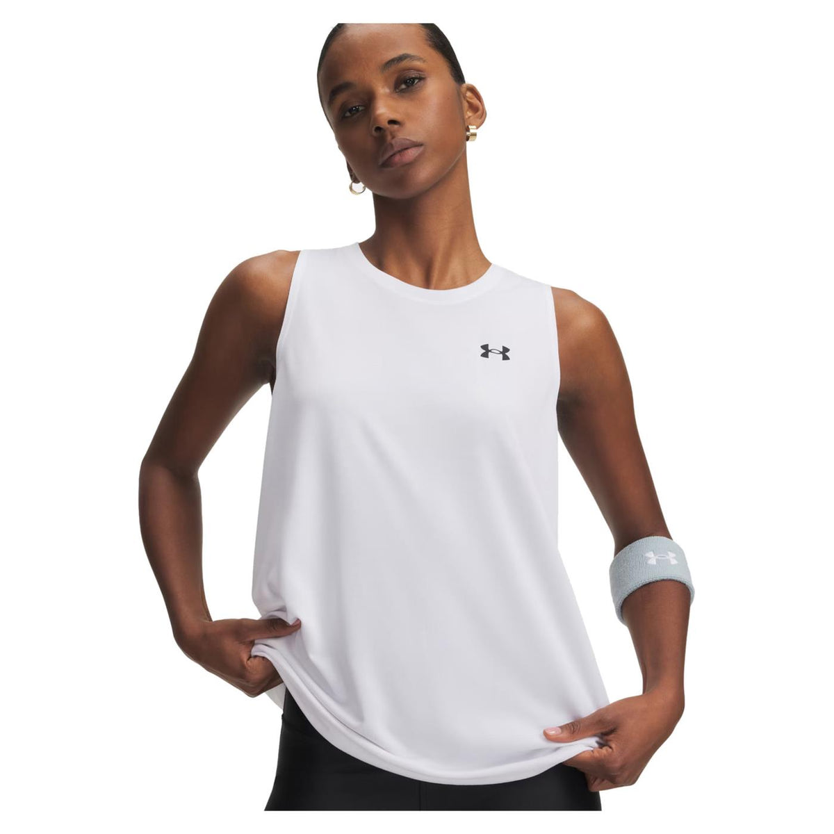 UNDER ARMOUR W TECH TANK SOLID - Bianco - immagine principale