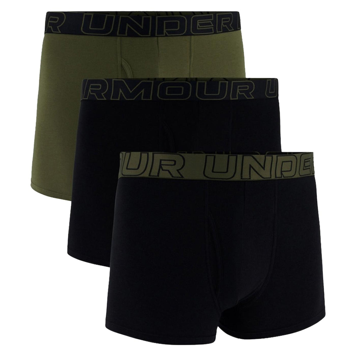 UNDER ARMOUR PERFORM COTTON 3PK SHORTS - Nero - immagine principale
