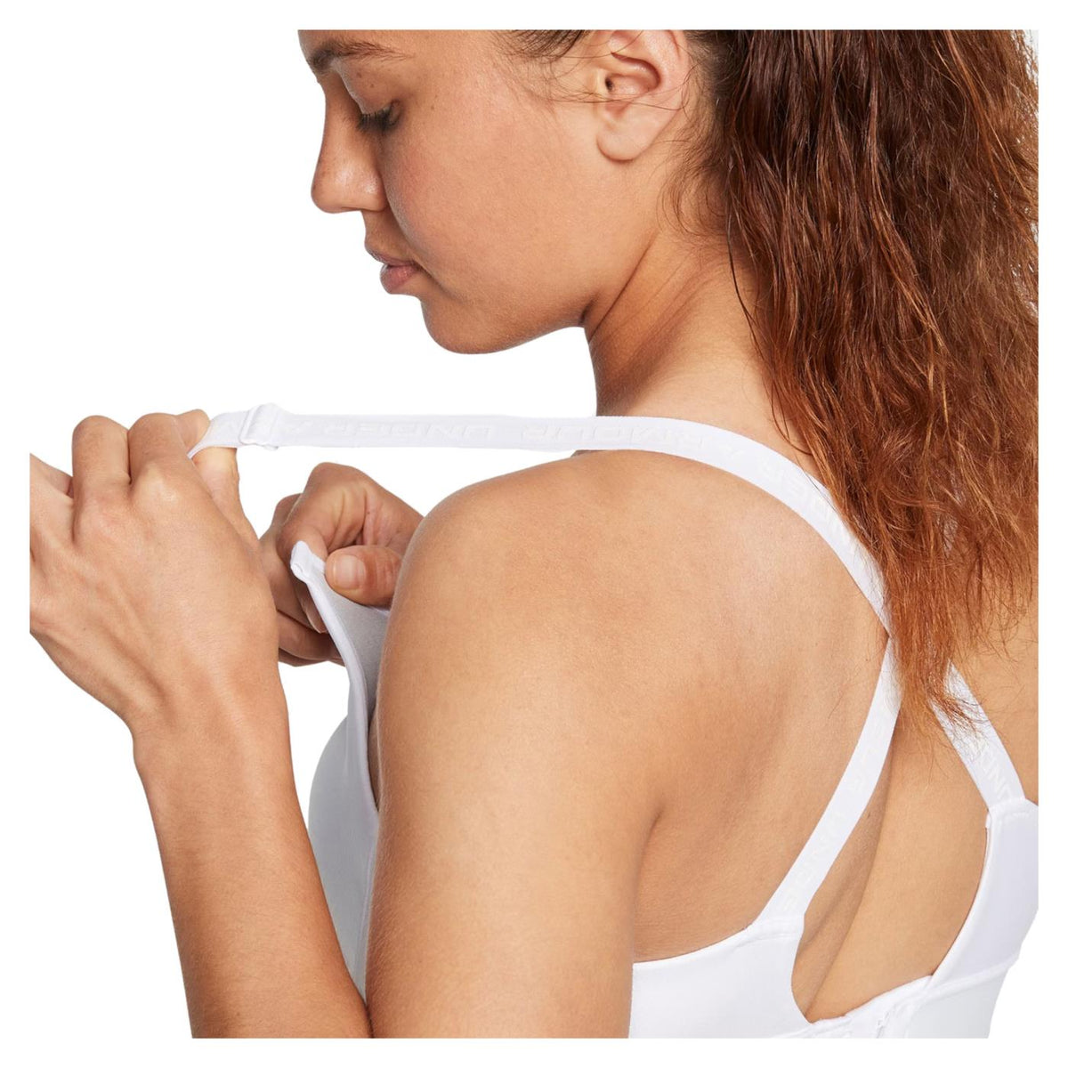 UNDER ARMOUR INFINITY MID BRA A-C CUP - Bianco - vista 3
