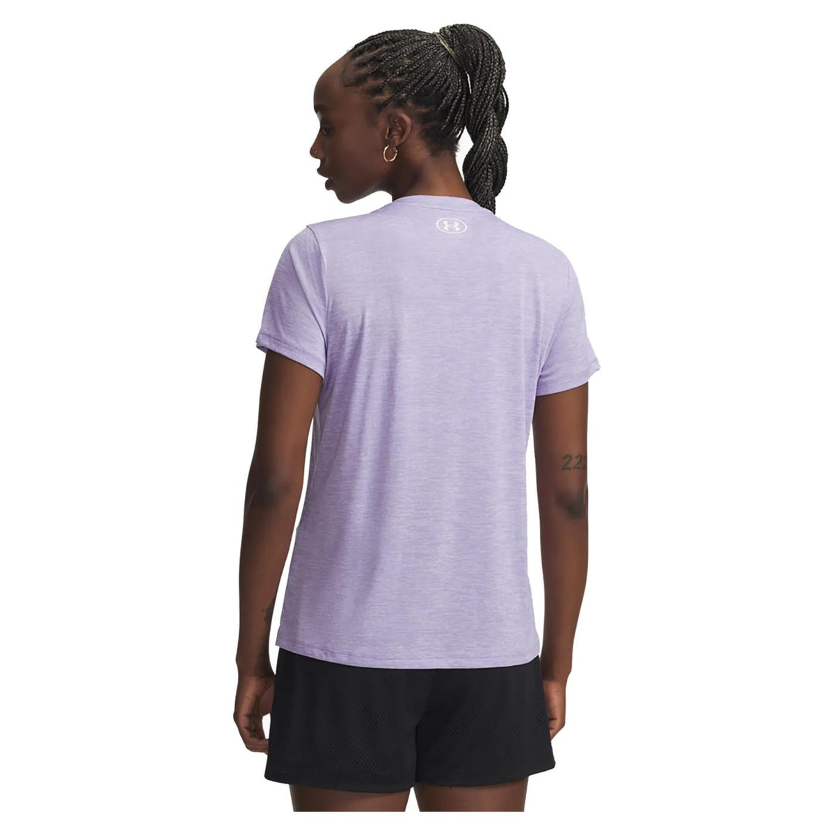 UNDER ARMOUR W TECH SSV TEE TWIST - Viola - vista 2