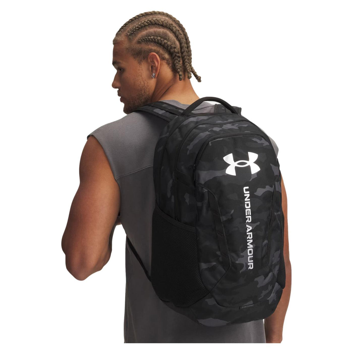 UNDER ARMOUR HUSTLE 6.0 BACKPACK - Nero - vista 5